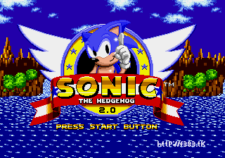 Sonic The Hedgehog 2.0 Title Screen